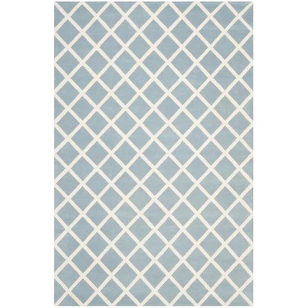 Chatham Hand Tufted Runner Rug- Blue - Ivory- 2 ft. 3 in. x 11 ft., Safavieh, Mfr#: CHT718B-211